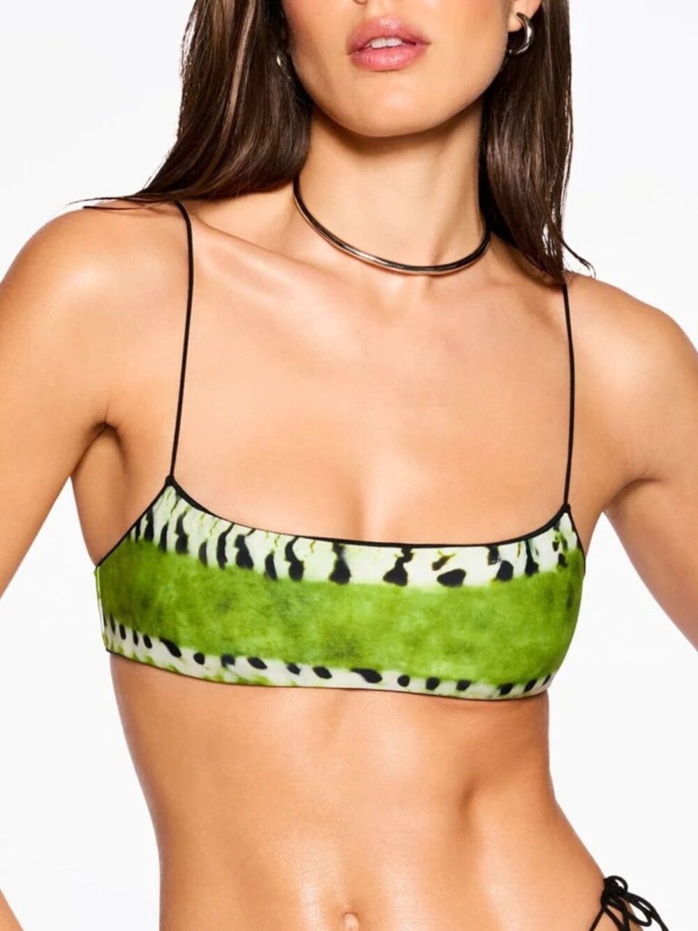 New! Tropic Of C Kiwi Women's Bralette Bikini Top Size Medium 34336